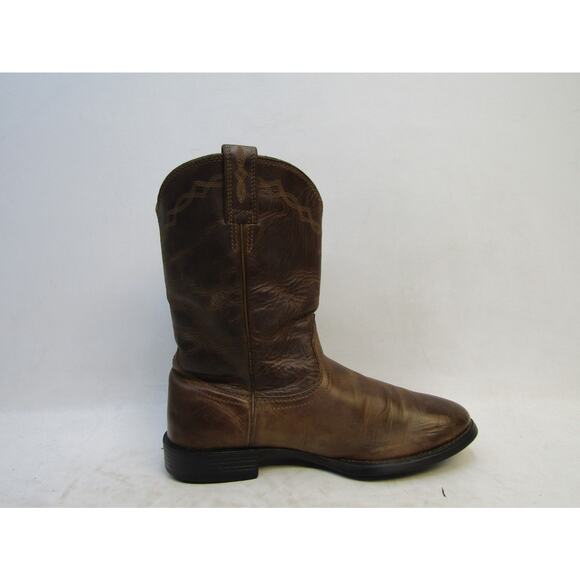 Ariat Womens Size 9.5 B Brown Leather Cowboy Western Boots - Picture 4 of 11